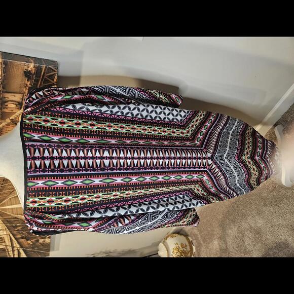 Gibson Latimer Trendy Boho Print Tunic Dress - Picture 3 of 8